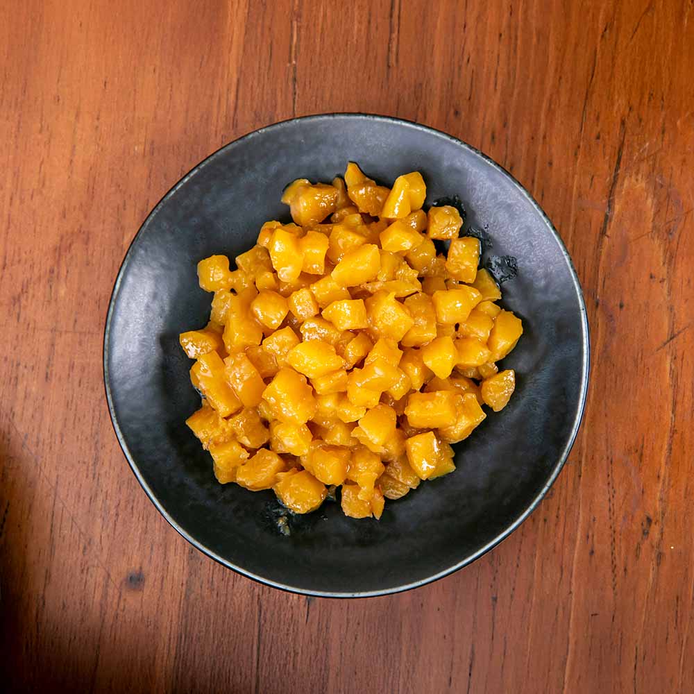 Por&ccedil;&atilde;o de Mandioquinha em Cubos