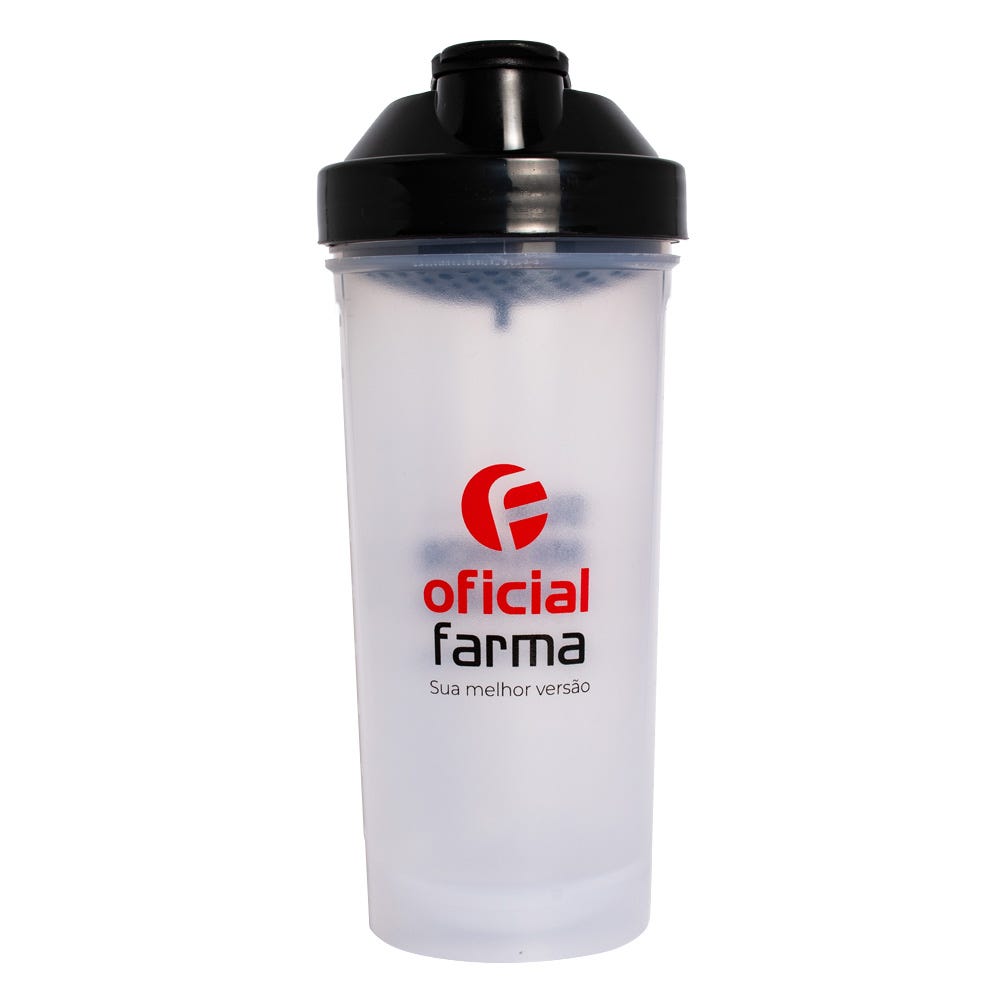 Coqueteleira Transparente e Preta 600mL