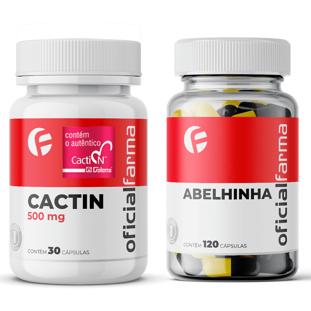 Termog&ecirc;nico "Abelhinha" 120 C&aacute;psulas + Cactin 500mg 30 C&aacute;psulas