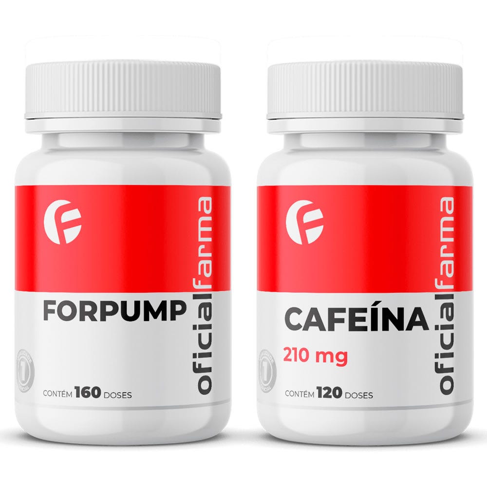 Forpump Vasodilatador 160 C&aacute;psulas + Cafe&iacute;na 210mg 120 C&aacute;psulas