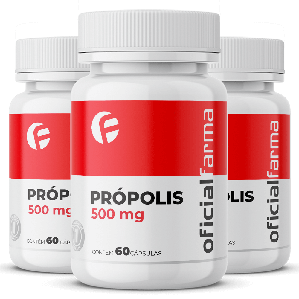 3 Pr&oacute;polis 500mg 60 C&aacute;psulas