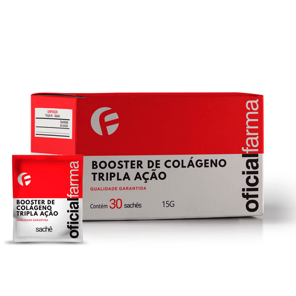 Booster de Col&aacute;geno Tripla A&ccedil;&atilde;o 30 Sach&ecirc;s
