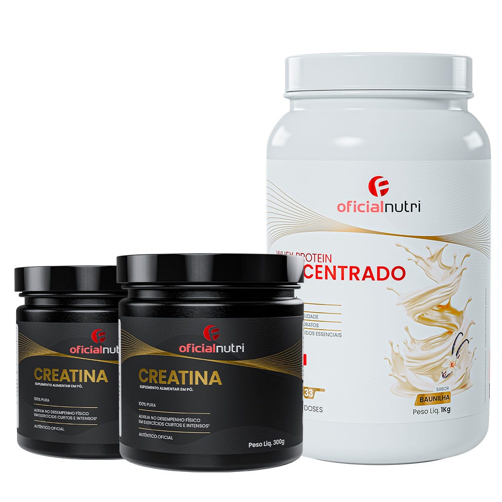 Whey Protein Concentrado + 2 Creatina Monohidratada 300g