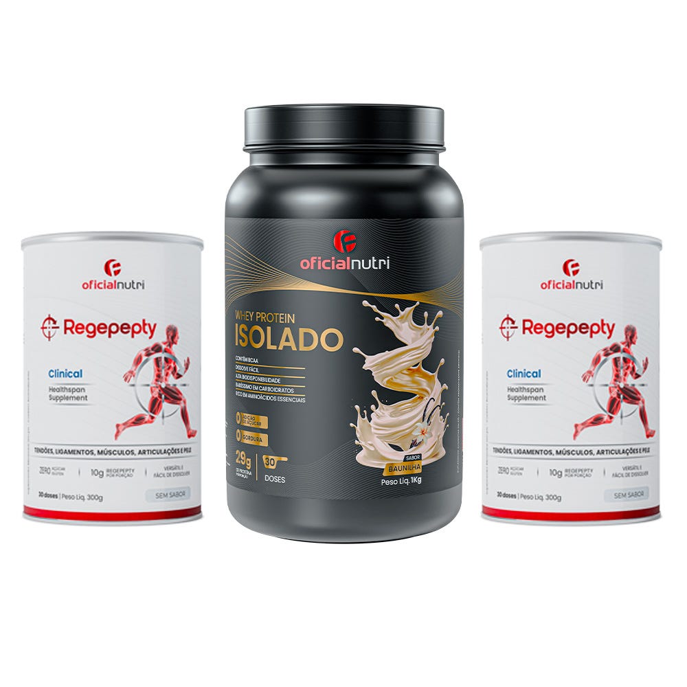 Whey Protein Isolado + 2 Regepepty Clinical Sem Sabor