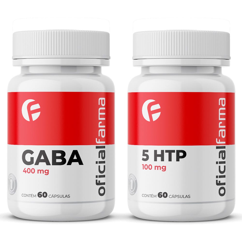 Gaba 400mg 60 C&aacute;psulas + 5 Htp 100mg 60 C&aacute;psulas (Grifonia Simplicifolia)