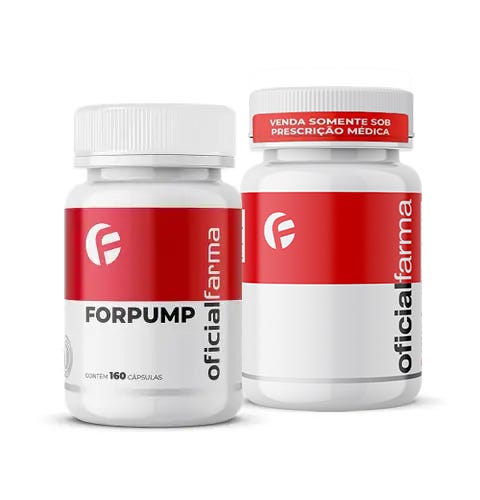 Tadalafil Com Arginina 60 C&aacute;psulas + Forpump Vasodilatador 160 C&aacute;psulas