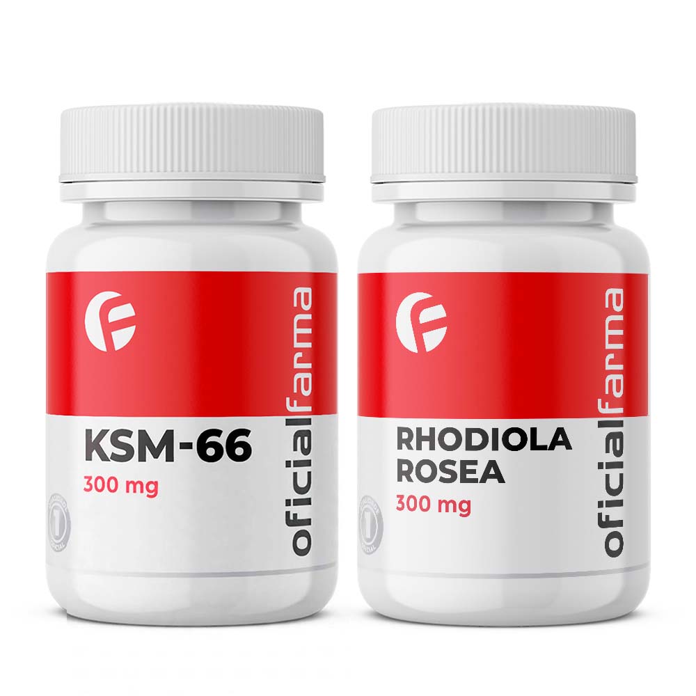 KSM-66 e Rhodiola Rosea 300mg