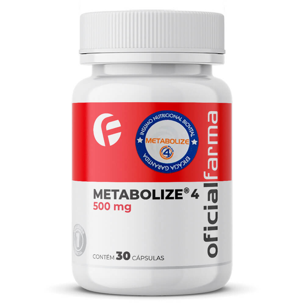 Metabolize&reg; 4 500mg 30 C&aacute;psulas com Selo de Autenticidade