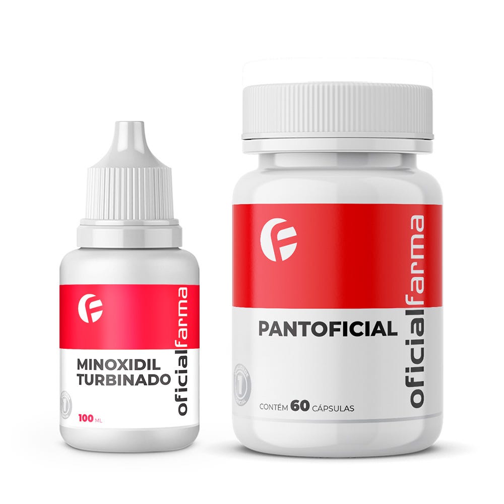Minoxidil Turbinado 100ML + Pantoficial 60 C&aacute;psulas