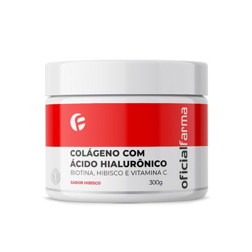 Col&aacute;geno com &Aacute;cido Hialur&ocirc;nico, Biotina,  Hibisco e Vitamina C 300g