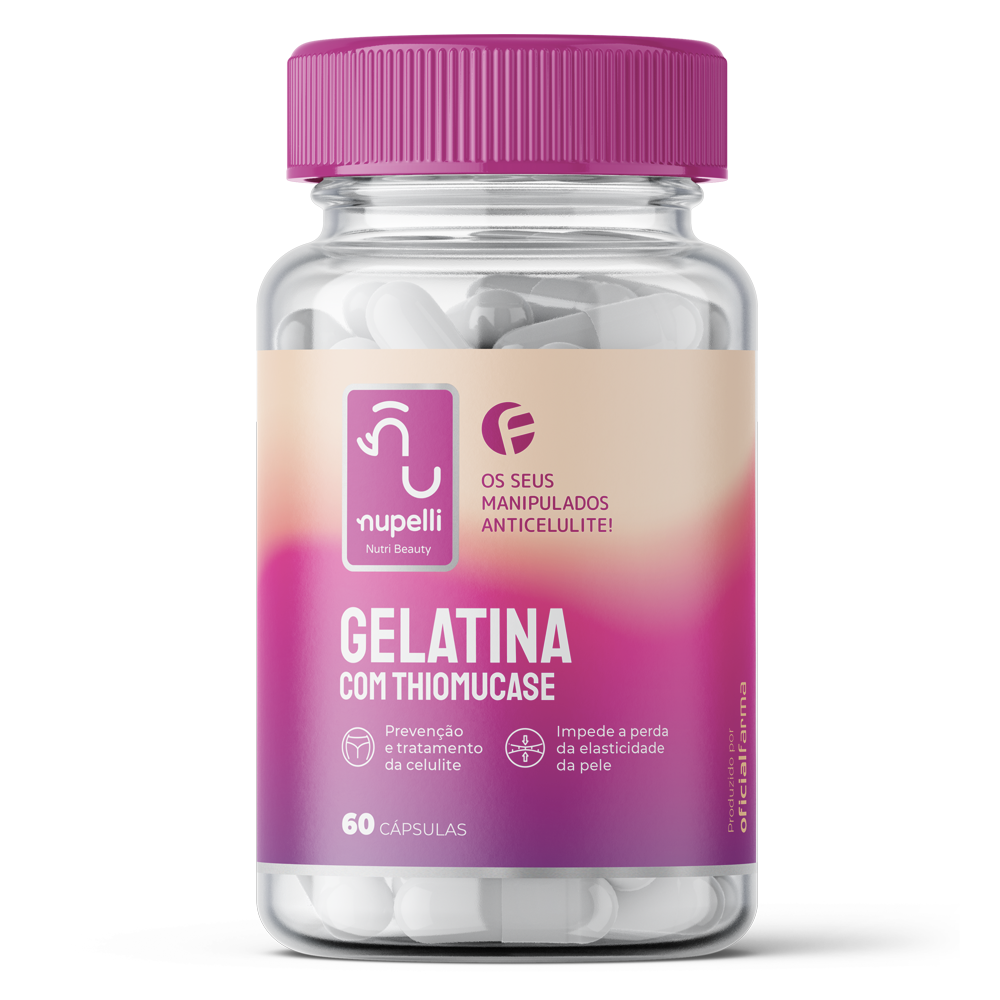 Gelatina com Thiomucase 60 C&aacute;psulas NUPELLI