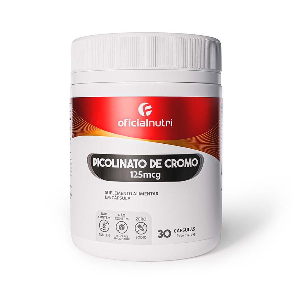 Picolinato de Cromo 125mcg 30 C&aacute;psulas