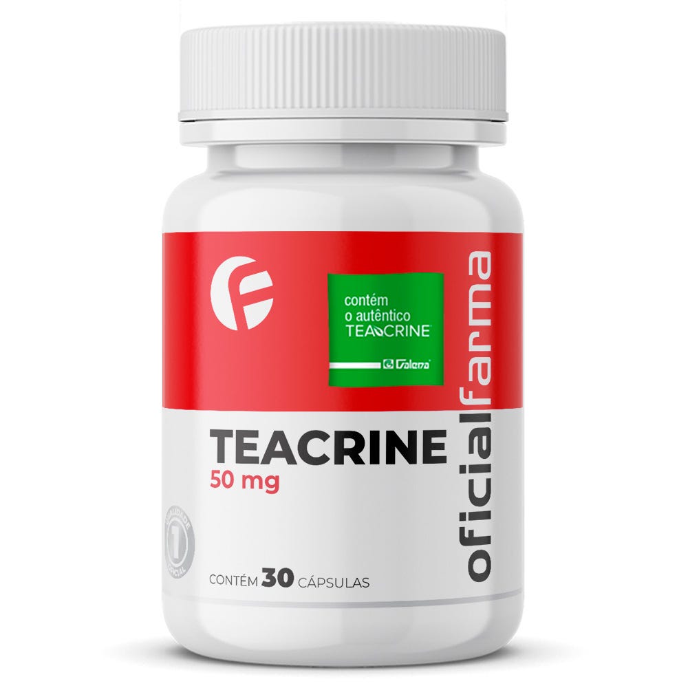 Teacrine&reg; 50Mg 30 C&aacute;psulas Com Selo de Autenticidade